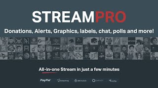 Overview of StreamPro  Custom Twitch overlays alerts donations and more [upl. by Barnett]