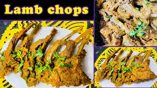 Lamb Chops  Masalaydar lamb chops  Tandoori chops  Juicy Masala chops [upl. by Shalom]