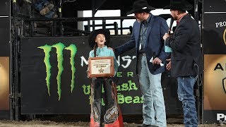 The First Female Bull Rider Najiah Knight Named Be Cowboy Honoree in Billings  2019 [upl. by Nnaes700]