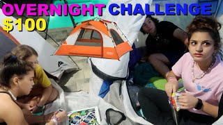 OVERNIGHT IN A TENT CHALLENGE AT SISTER FOREVER HOUSE KEILLY AND KENDRY [upl. by Junieta]