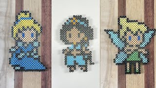 Disney Princess Compilation Cinderella Ariel Elsa Snow White Reverse Perler Bead RainbowSplash [upl. by Meluhs175]