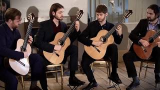 Mēla guitar quartet perform ChangeRingers by Dodgson excerpt [upl. by Aihsel750]