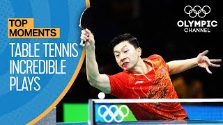 Top Crazy Table Tennis Rallies at the Olympics  Top Moments [upl. by Witte]