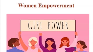 Women Empowerment PPT Presentation Learn in Hindi  Definition and Challenges [upl. by Lau]