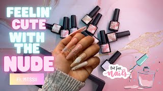 MTSSII NUDE GEL POLISH REVIEW💗 Affordable Ali Express Gel Polish Set [upl. by Adniroc]