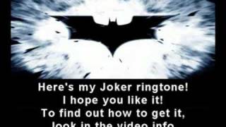 The Dark Knight  Joker ringtone [upl. by Hawkins]