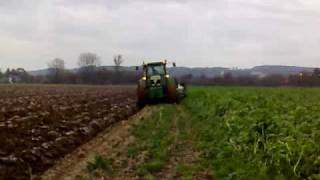 John Deere 7810 with lemken plow [upl. by Tiossem]