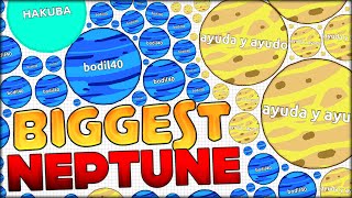 HACKER IN AGARIO DING DING AGARIO WORLD RECORD  THE BIGGEST NEPTUNE NEW SKINS Agario 103 [upl. by Bernard]