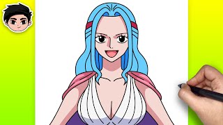 How To Draw NEFERTARI VIVI  One Piece  Easy Tutorial [upl. by Aisha]