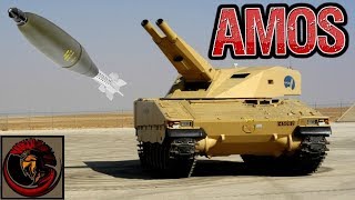 Advanced Mortar System AMOS  Twin Barrel 120mm Mortar [upl. by Yrkcaz]