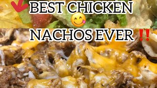 HOW TO MAKE CHICKEN NACHOSCOOK WITH ME😋‼️❤️ [upl. by Nirred]