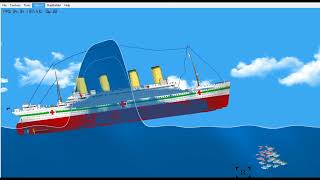 britannic sinking in floating sandbox [upl. by Nyvets]