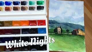 Paint with White Nights Artists Watercolour 36 Colours Set [upl. by Eikcim]