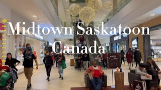 Downtown walking tour Saskatoon Canada [upl. by Ybsorc]