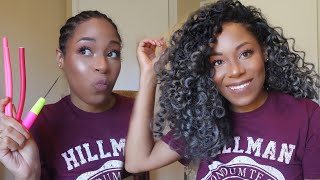 I MADE ANOTHER CROCHET HAIR USING FLEXI RODS ONLY LIA LAVON [upl. by Cuda67]