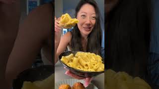 viral trader joes mac amp cheese TASTE TEST [upl. by Bilbe]