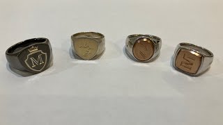 Engraving signet rings with ENAMILL CNC machine [upl. by Eikcor]