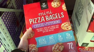 998 Sam’s Club Members Mark Mini Pizza Bagels Cheese amp Pepperoni Review [upl. by Jehias]