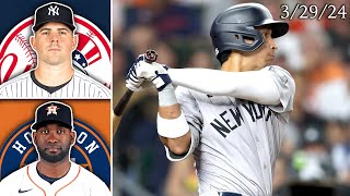 New York Yankees  Houston Astros  Game Highlights  32924 [upl. by Trevlac260]