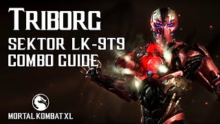 Mortal Kombat X TRIBORG Sektor Combo Guide [upl. by Iolenta]