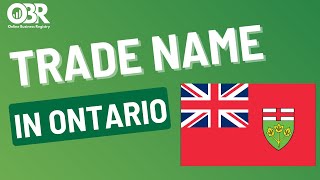 Registering a Trade NameOperating Name in Ontario [upl. by Glinys]