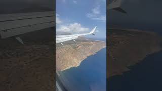 Landing in Chania Airport Crete Greece 2024 May🇬🇷🇬🇷🇬🇷 [upl. by Ahsata]