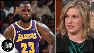 LeBron James doesnt get to question Lakers sense of urgency yet  Ramona Shelburne  The Jump [upl. by Oatis20]