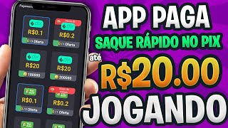 APP para GANHAR DINHEIRO via PIX JOGANDO 💰Saque até R20 Várias Vezes💸 App Pagando no PagBank [upl. by Nesrac366]