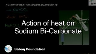 Action of heat on Sodium BiCarbonate Chemistry Lecture  Sabaqpk [upl. by Malliw863]