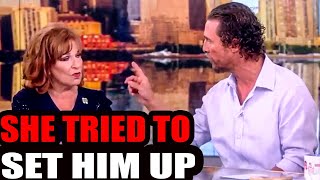 Matthew McConaughey SHUTS UP Joy Behar After She Asked This One QuestionShe wasnt ready [upl. by Anyer]