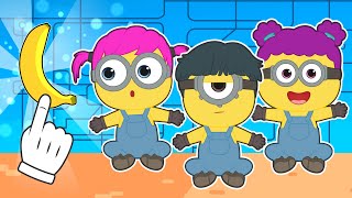 BABIES ALEX LILY NIKO AND LUNA 🤓🤓 Dress up as a MINIONS [upl. by Proudman31]