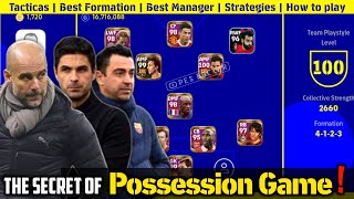 POSSESSION GAME Playstyle Guide  Best Formation amp Manager in eFootball 2022 mobile [upl. by Lennad]