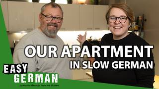 Tour Through Our Apartment in Slow German  Super Easy German 243 [upl. by Yelrahs511]