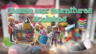 film playmobil Chasse aux fournitures scolaires [upl. by Eusebio512]