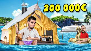 ON FAIT DU CAMPING EN MER AVEC 200000€ DE BUDGET [upl. by Richey101]