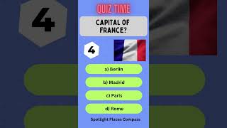 Capital Of France travelguide motivation quiztime travelguide globalquiz quiz worldquiz [upl. by Pinebrook]