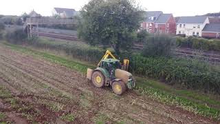 Hedge Trimming at Newley Farm in Taunton Somerset [upl. by Okier]