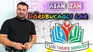 🔥 Dördbucaqlılar  asan və film kimi dərs izahı  Yevlax şəhəri Tusi tədris mərkəzində riyaziyyat [upl. by Tony]