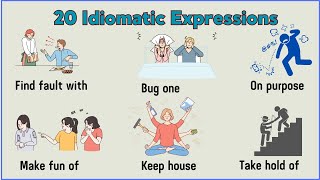 Lesson 100 Common Idiomatic Phrases with meaning and examples idiomaticexpressions [upl. by Corso]