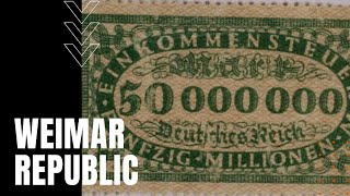 Weimar Republic Mutiny Reparations Hyperinflation and Nationalism [upl. by Ettennaej]