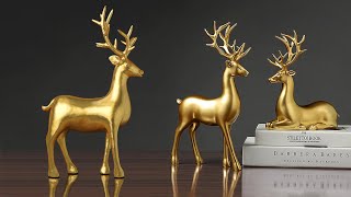 Deer showpieces making at home  Gift item showpiece making  Room decor [upl. by Verity406]