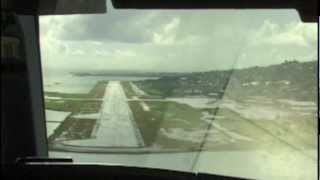 Cockpit AIRBUS A340 into Papeete TAHITI [upl. by Lionel]