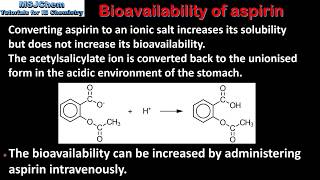 D2 Solubility and bioavailability of aspirin SL [upl. by Ahsiaa]