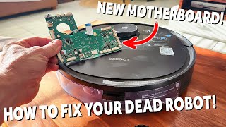 Ecovacs Deebot 950 Stopped Working How to replace MOTHERBOARD and make it work again [upl. by Nolyaj]