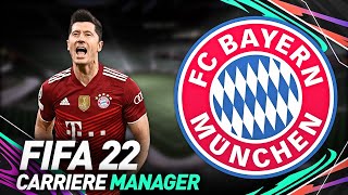 FIFA 22  CARRIÈRE MANAGER BAYERN MUNICH  LE NOUVEAU PROJET [upl. by Ahgem]