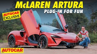 McLaren Artura India review  V6 hybrid supercar is a thriller  First Drive  autocarindia1 [upl. by Silohcin]