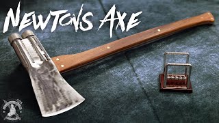 Conserved Momentum Axe Experiment  Newtons Axe [upl. by Ydnes]