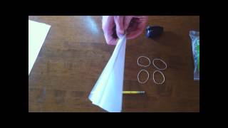 Make A Rubber Band Launched Paper Airplane [upl. by Llibyc]