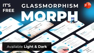 Glassmorphic Morph Free PPT Template  PPT Gratis 85 [upl. by Eeralih]