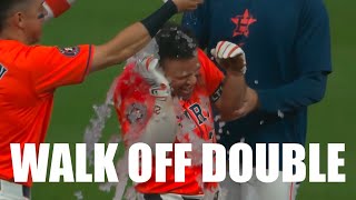 Jose Altuve Hits a Walk Off Double vs Royals [upl. by Alves]